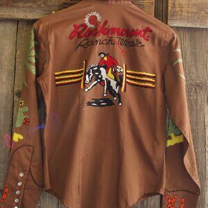 Rockmount Ranchwear embroidered shirt, youth small